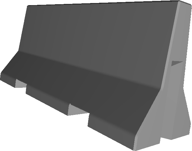 Recycled Plastic Jersey Barrier