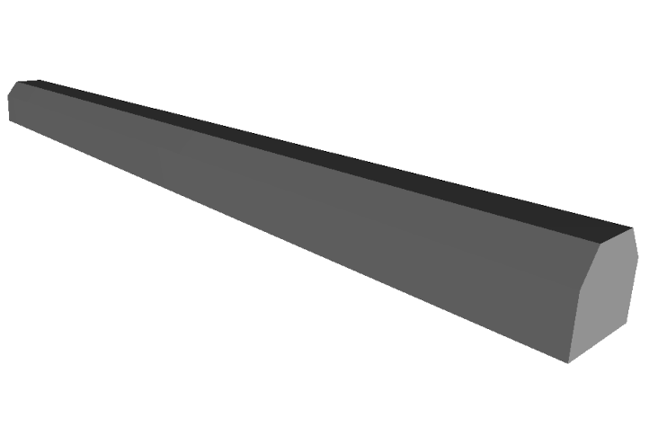 Recycled Plastic Parking Curb